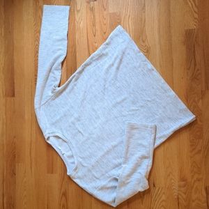 GAP Heathered Gray Pullover Ribbed Knit